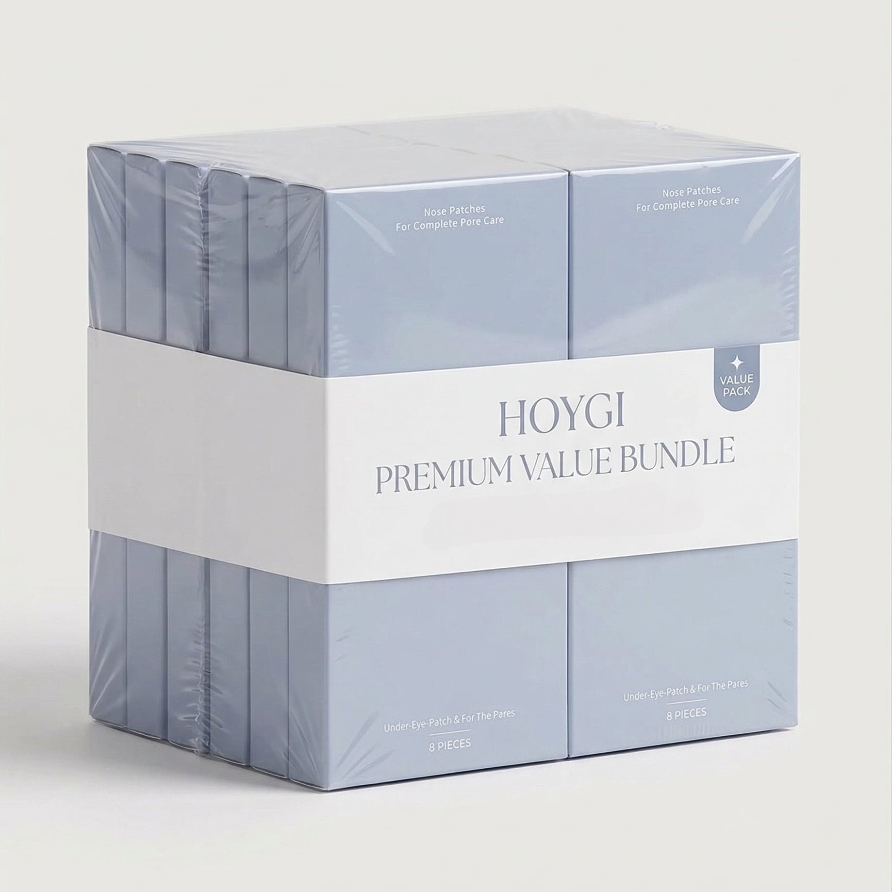 Hoygi premium value bundle packaging on a light gray background